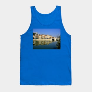 France. Lyon. River. Bridge. Tank Top